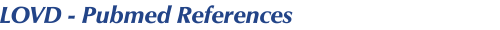 LOVD - PubMed References